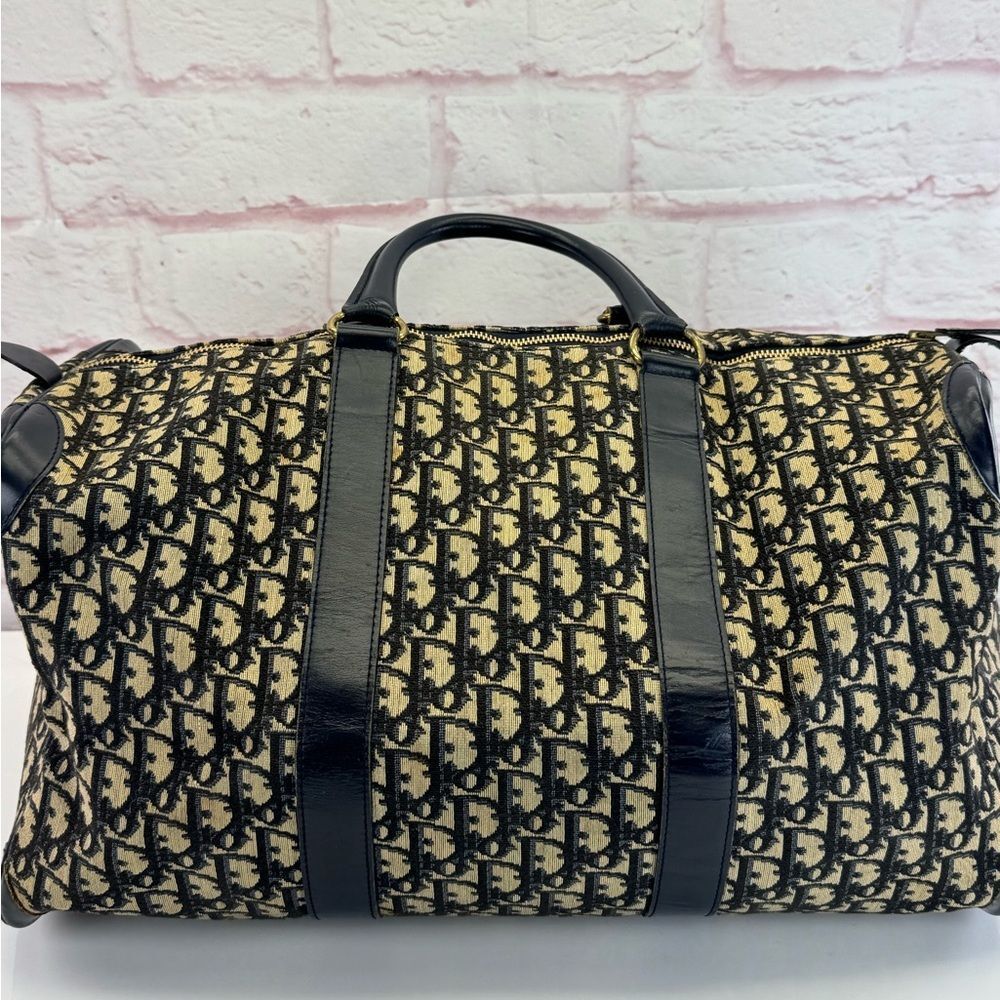 VINTAGE CHRISTIAN DIOR TROTTER BOSTON WEEKENDER BAG - Picture 3 of 14